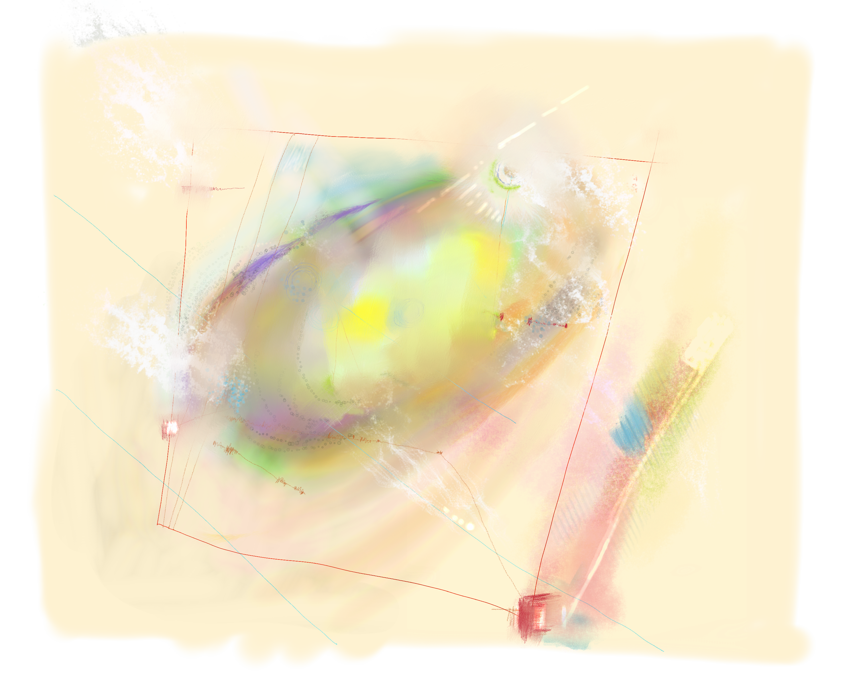 Beginning 2022 with digital paintings — art is energy. "becoming", was painted before Russia's attack on Ukraine, but perhaps relevant — what are we becoming as a planet or have we always been? Why does Putin, one man, feel empowered to hurt so many? Why can we not let people live in peace?