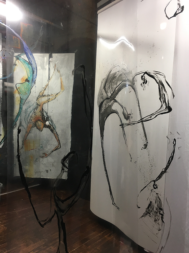 silver panel, transparency and white plastic panels