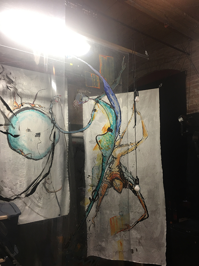 silver and transparent panels
