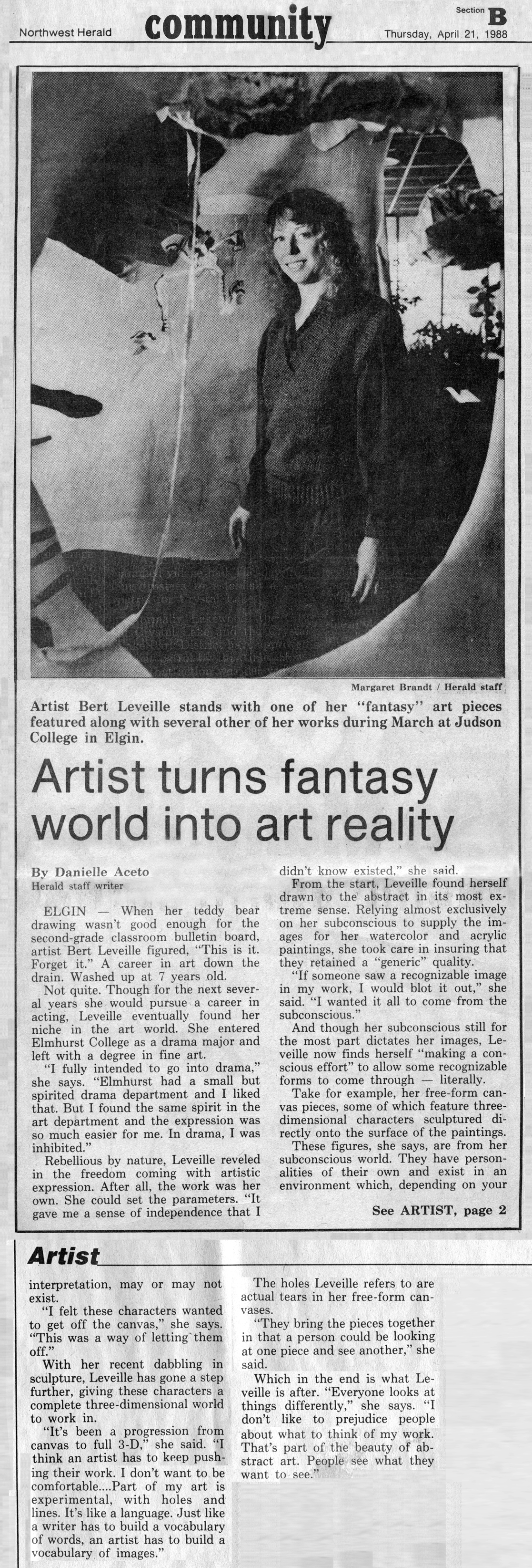 "Experiment in Fantasy"<br>Artist turns fantasy world into art reality